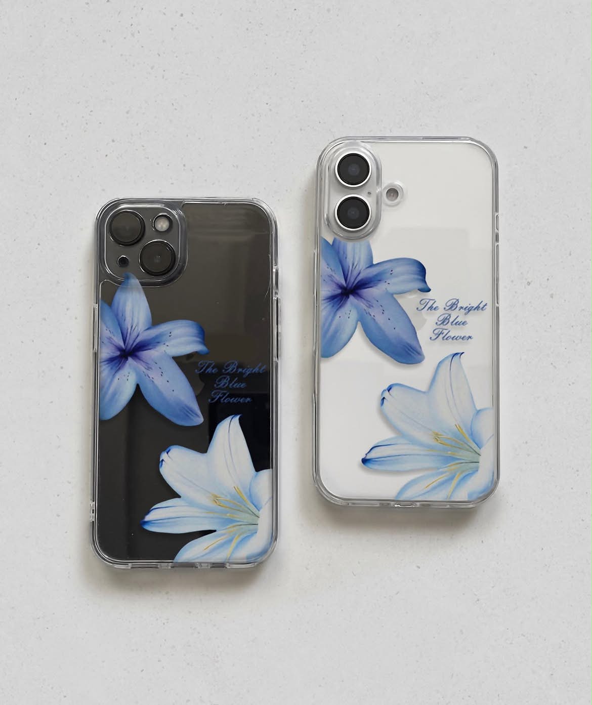 Blue Bloom Clear Phone Case aesthetic phone case